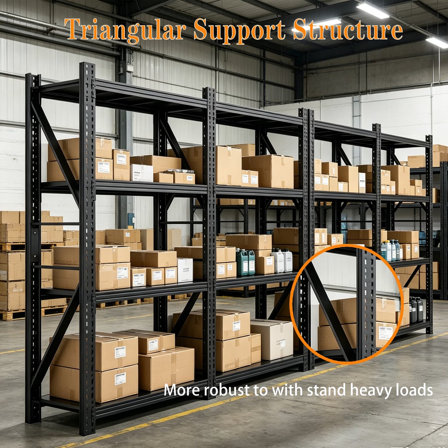 3 Sets Heavy Duty Garage Shelving,73"H 3000LBS Load Capacity Metal Garage Storage Shelves Adjustable Industrial Shelving Unit for Garage,Warsehouse,Workshop