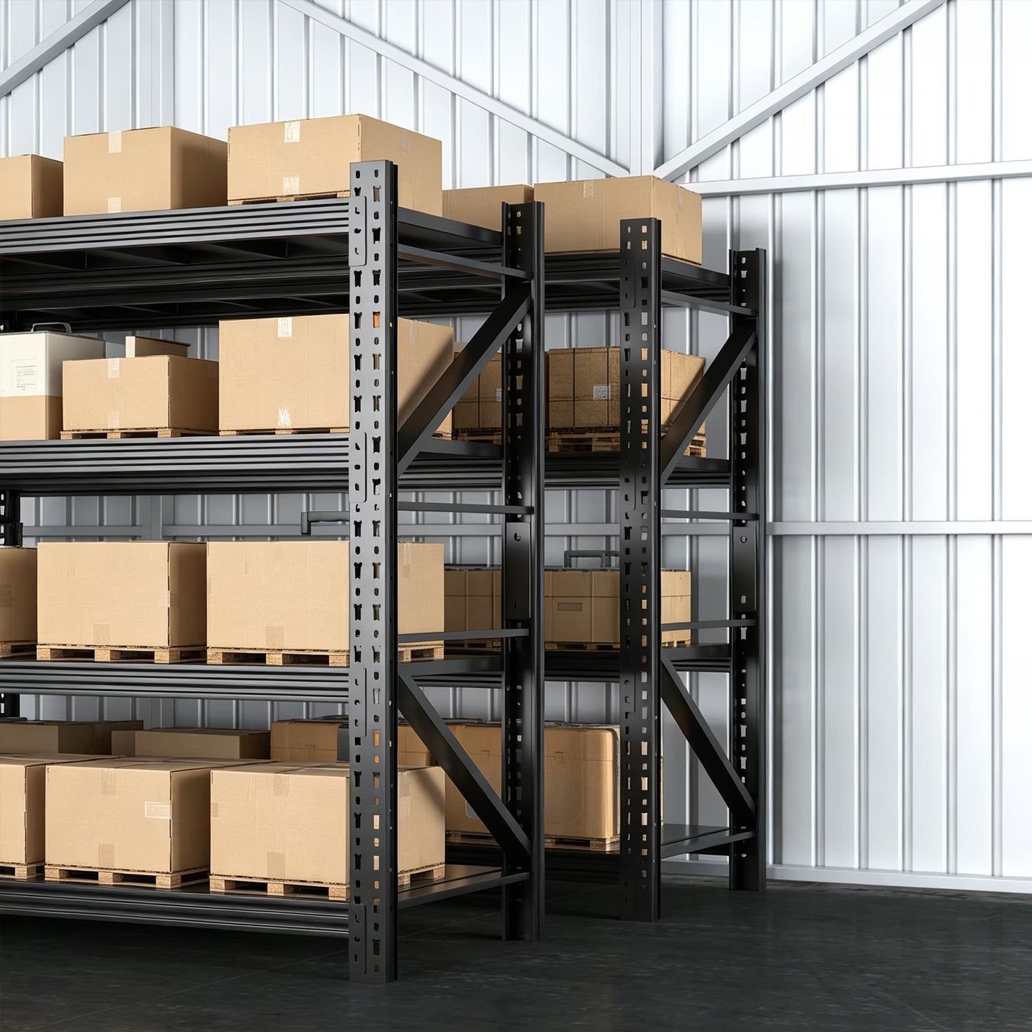 3 Sets Heavy Duty Garage Shelving,73"H 3000LBS Load Capacity Metal Garage Storage Shelves Adjustable Industrial Shelving Unit for Garage,Warsehouse,Workshop